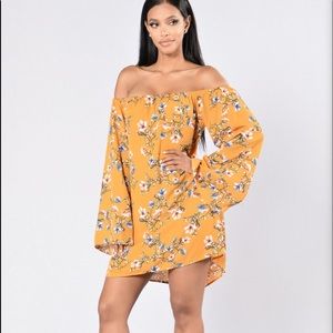 Floral Off The Shoulder Dress